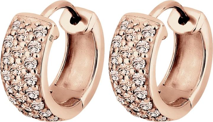 Elli Ohrringe Creolen Kristalle Funkelnd 925 Silber (925er Sterling Silber, Glaskristall)