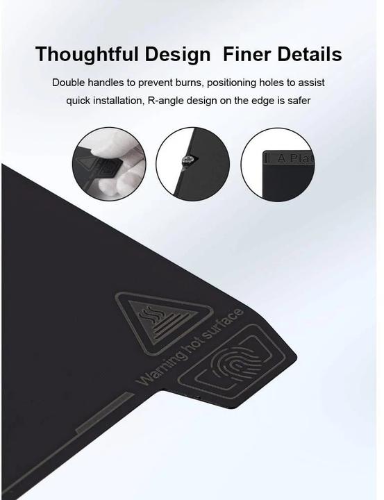 Actual product image Creality Printing Platform K1 Fine PEI Building Plate 235 x 235 mm (Printing bed)