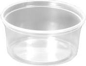 Duni Delipack 250 ml round PP semi-transparent, 20 pk x 50 pcs/box