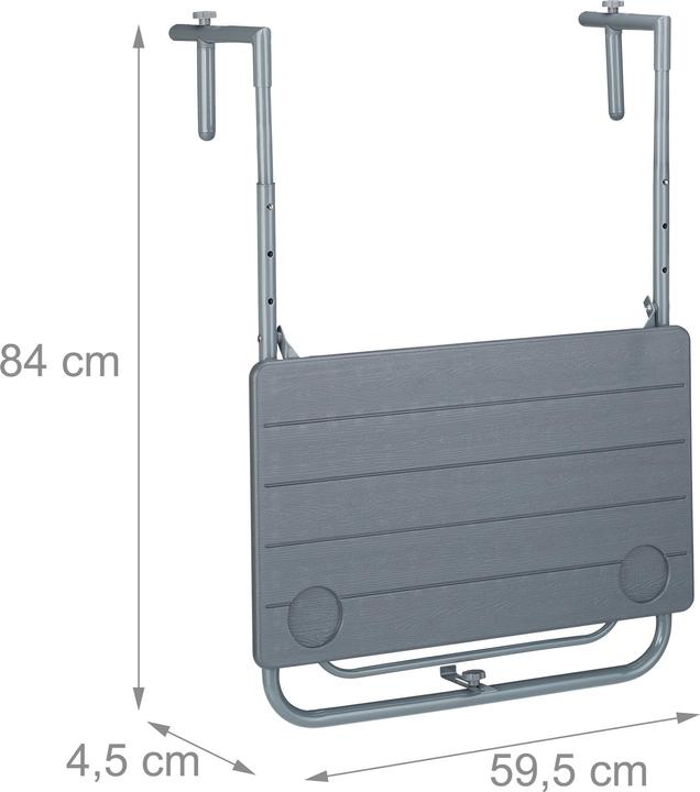 Actual product image Relaxdays Balcony hanging table (59.50 cm)