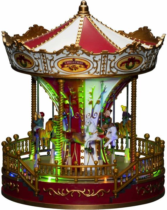 Actual product image Konstsmide 4252-000 LED scenery "Carousel", with music