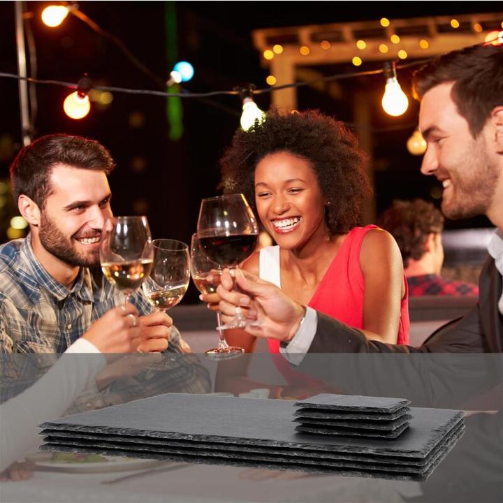 Produktbild Sänger Geschirr Schieferplatten-Set Dinner (4 Stk., 40 x 30 cm)