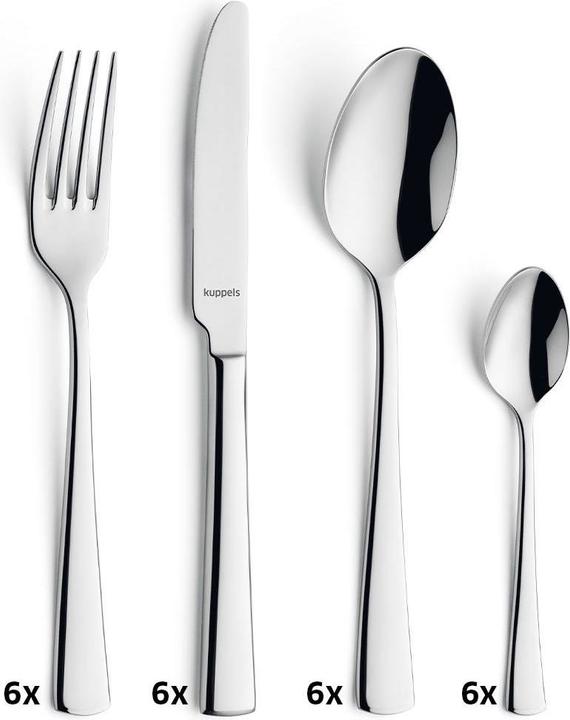 Actual product image Kuppels Cutlery set 24 pieces B0959 Flair (24 Piece, Cutlery set)