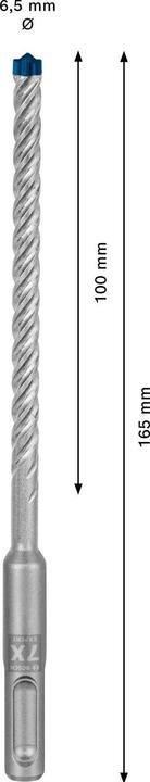 Productafbeelding Bosch Professional Zubehör Expert SDS plus-7X hamerboormachine, 6,5 x 100 x 165 mm (6,5 mm)