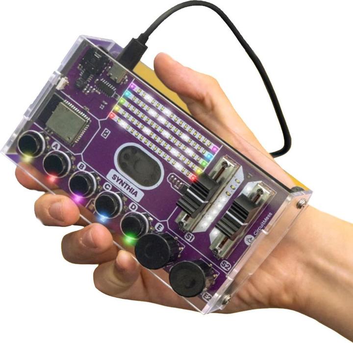 Produktbild CircuitMess Synthia - Synthesizer - Elektronik Bausatz