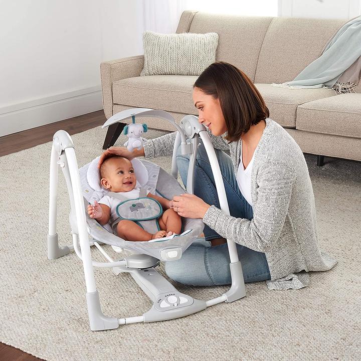 Actual product image Ingenuity 2 in 1 foldable & portable baby swing