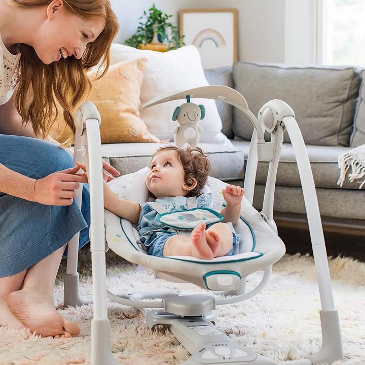 Actual product image Ingenuity 2 in 1 foldable & portable baby swing