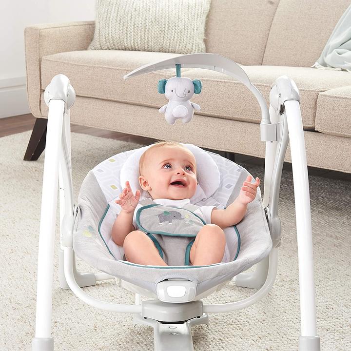 Actual product image Ingenuity 2 in 1 foldable & portable baby swing