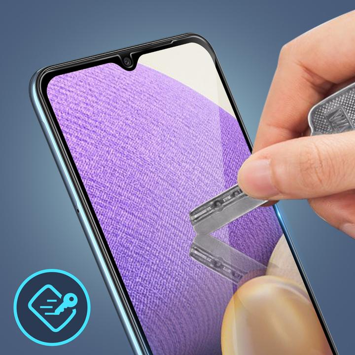 Actual product image Avizar bulletproof glass, glass protective film, protective glass (1 Piece, Samsung Galaxy A32 5G)