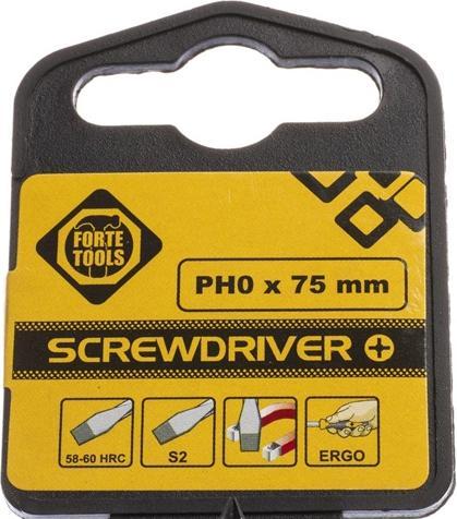 Produktbild Forte tools Cross Screwdriver Ph0 X 75 mm