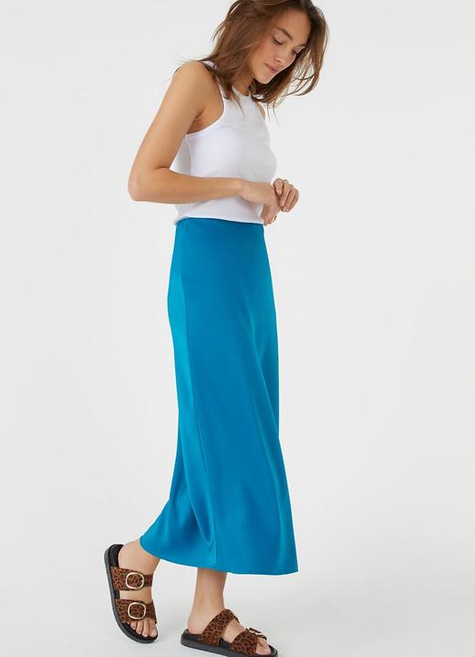 Actual product image La Redoute Collections Long satin skirt in A-line Signature MARION (32)