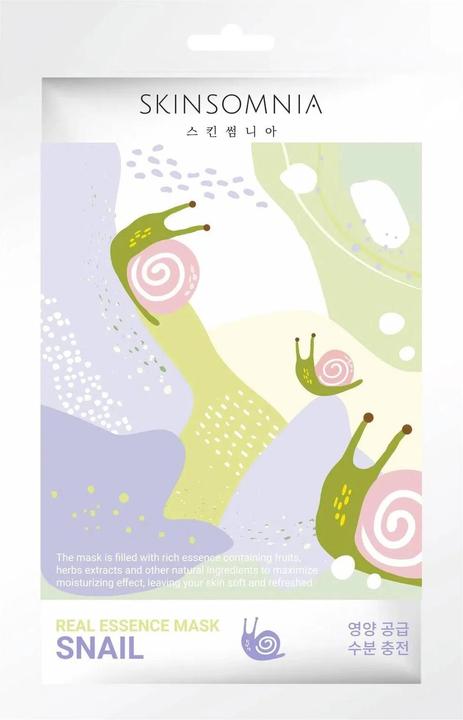 Actual product image Skinsomnia Snail Real Essence Mask (25 ml)