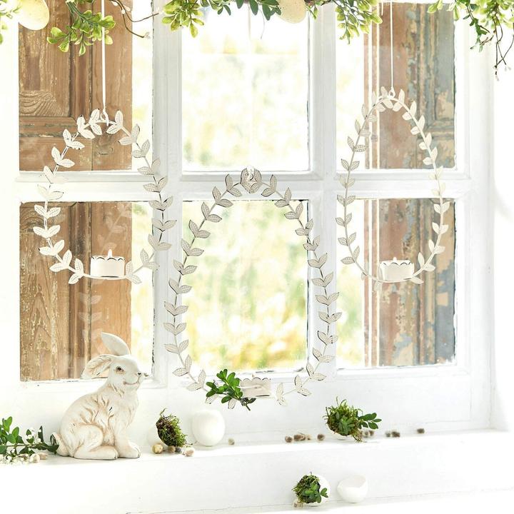 Produktbild Loberon Hängewindlicht 3er Set Guelph antikweiss (3 x, B, H)