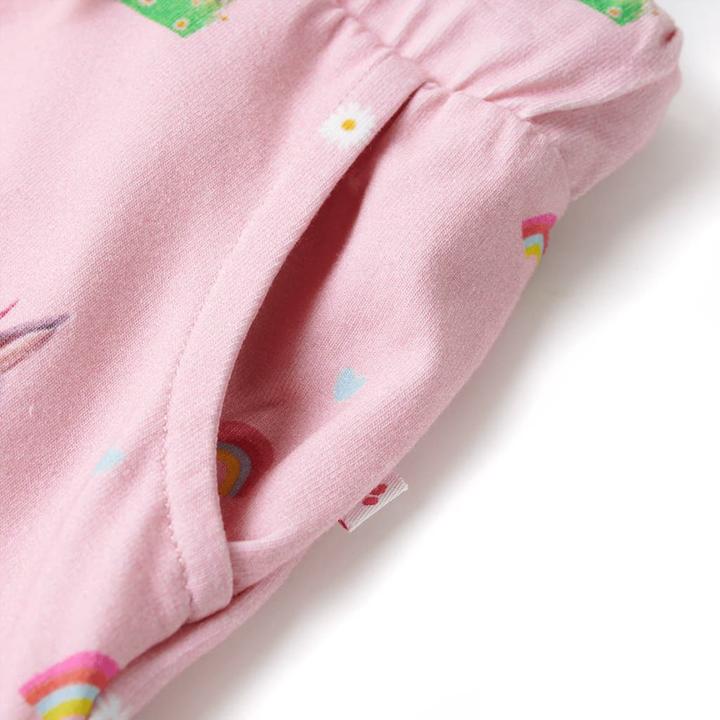 Actual product image VidaXL Children's shorts with drawstring Light pink 116,Material: 92 (116)