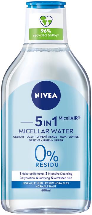 NIVEA MicellAIR Mizellen Wasser Normale Haut & Mischhaut (Mizellenwasser, 400 ml)