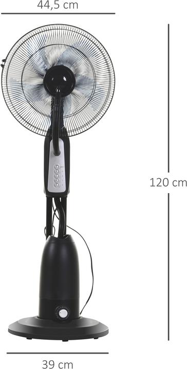 Immagine prodotto Jamb Ventilatore a piedistallo con nebulizzatore (57 dB)