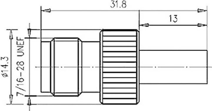Produktbild Telegärtner TNC-Kabelbuchse Crimp G01 50 Ohm, crimp/crimp, A0805, G01 (RG-58 C/U) (50 dB, Antennendose)