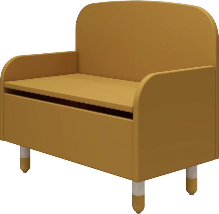 Flexa Banc avec espace de rangement Dots moutarde (Groupe de sièges pour enfants)