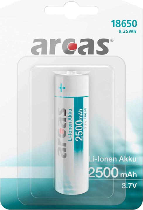 Actual product image Arcas IMC18650BP1 Spezial-Akku 18650 Li-Ion 3.7 V 2500 mAh (1 pcs., 18650, 2500 mAh)