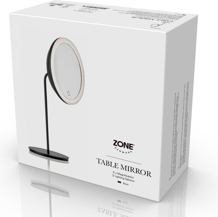 Image du produit Zone Denmark Zone Miroir cosmétique Ø 18 cm Noir (18 x 18 x 34 cm)