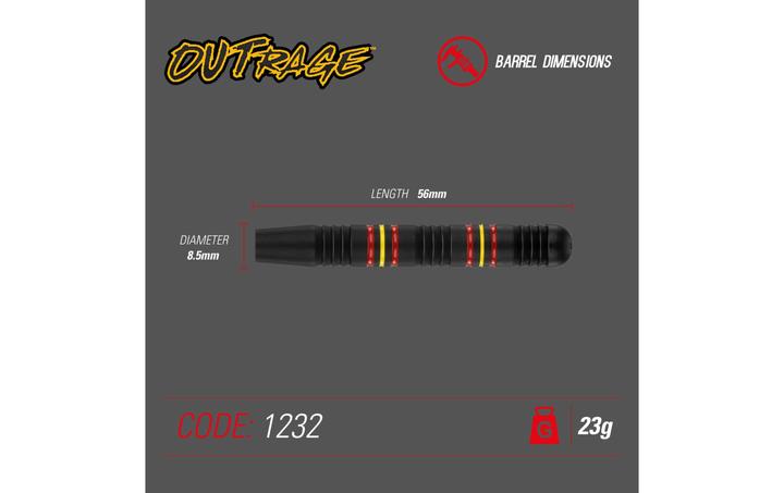 Actual product image Winmau Steel Tip Outrage Brass (23 g)