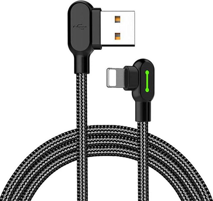 Image du produit Mcdodo Câble USB vers Lightning, CA-4673, angle, 1.8m (noir) (1.80 m)