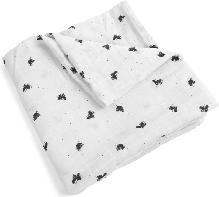 Filibabba Muslin Swaddle Diaper 120x120 cm GOTS - Lucky (120 cm, 120 cm)