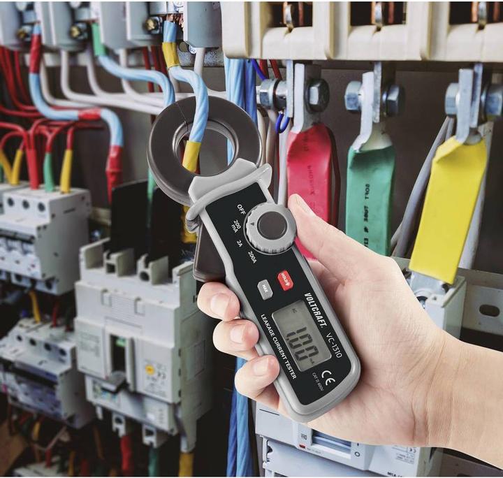 Actual product image Voltcraft VC-1310 Leakage Current Clamp Mini AC (CAT II 600V)