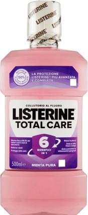 Listerine Total Care Mundspülung 6 Vorteile in 1 Kompletter Schutz Reiner Minzgeschmack 500ml (500 ml, Mundspülung)