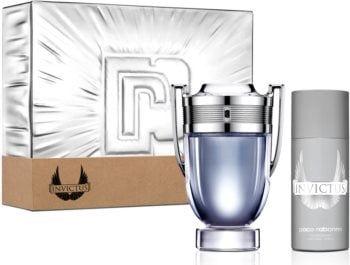 Actual product image Paco Rabanne Invictus EDT 100 ml + Deodorant Spray 150 ml - Gift Set (Spray)