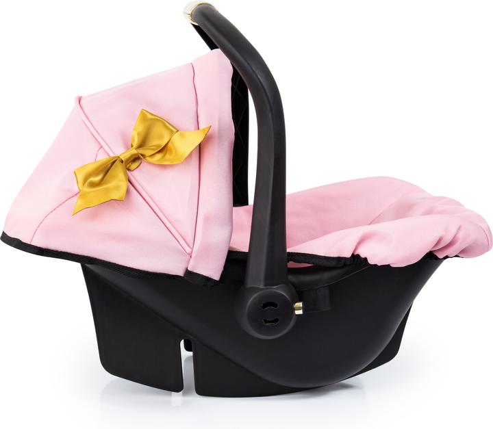 Actual product image Bayer Deluxe Car Seat with Cannopy - Gold Bow (67990AA)