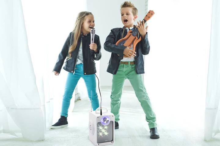 Produktbild Liniex Sterne – Karaoke-Maschine – Weiss (30218)