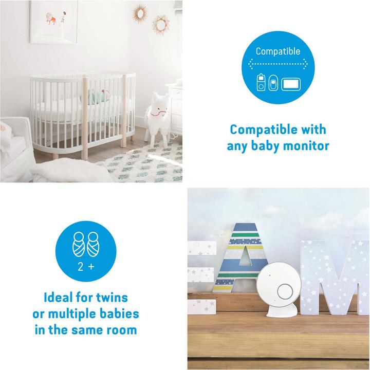 Produktbild Angelcare Kompatibel – Baby-Bewegungsmonitor AC027 (Babyphone mit Kamera, 20 m)