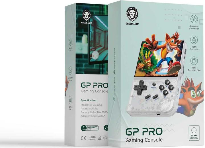Actual product image Green Lion GP Pro Gaming Console - 64GB - 2600mAh