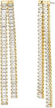 Michael Kors - Brilliance Kors long gold plated earrings MKJ8416CZ710