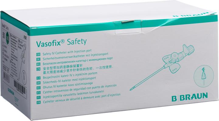 B.Braun SAFETY IV-Kanüle 18G 1.3x45mm grün, 50 Stück