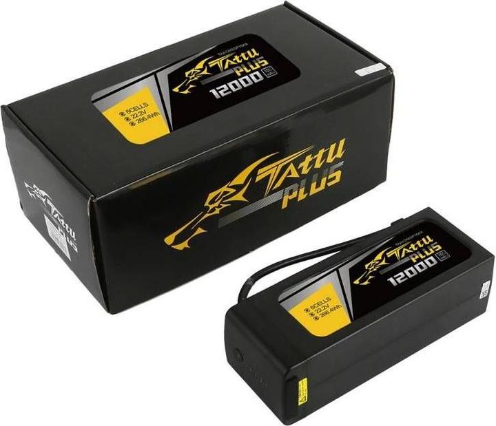 Actual product image Tattu Accumulator Plus 12000mAh 22.2V 15C 6S1P (22.20 V, 12000 mAh)