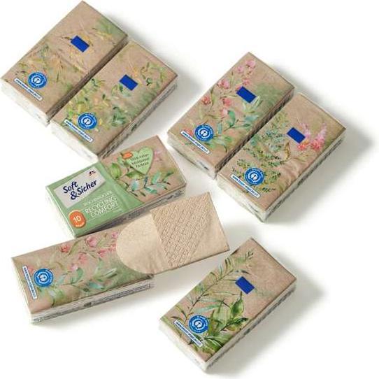 Immagine prodotto dm Soft&Sicher Fazzoletti da riciclare (10 pezzi)