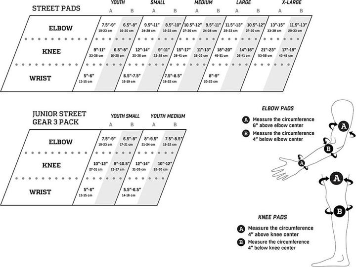 Nährwerte und Zutaten Pro-Tec Street Adult 3-Pack Pad Set Open (S, Protektorenshorts, Einzelstück)