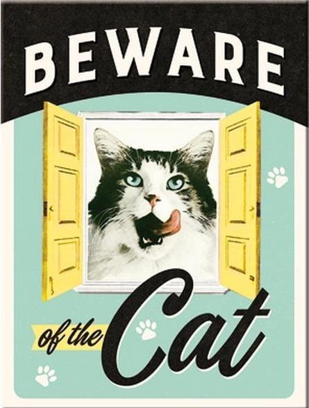 Actual product image Nostalgic-Art Merchandising Decomagnet Beware of the Cat 6x8 cm (1 x)