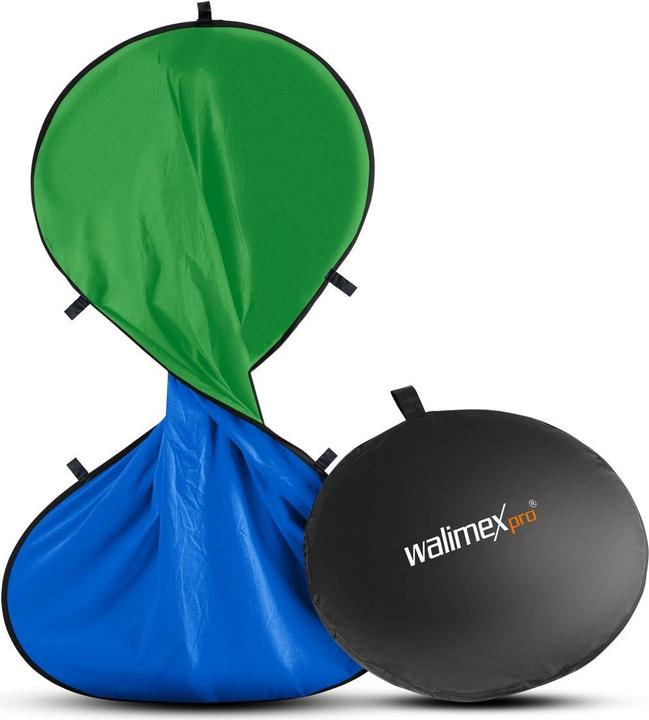 Immagine prodotto Walimex pro per sfondo piegato verde/blu, 150x210cm (210 cm, 200 cm)