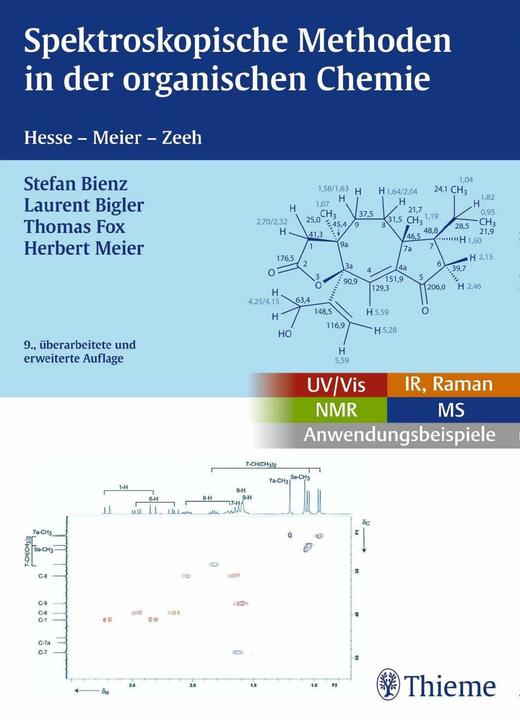 Produktbild Spektroskopische Methoden in der organischen Chemie (Deutsch, Herbert Meier, Manfred Hesse, Bernd Zeeh, 2016)