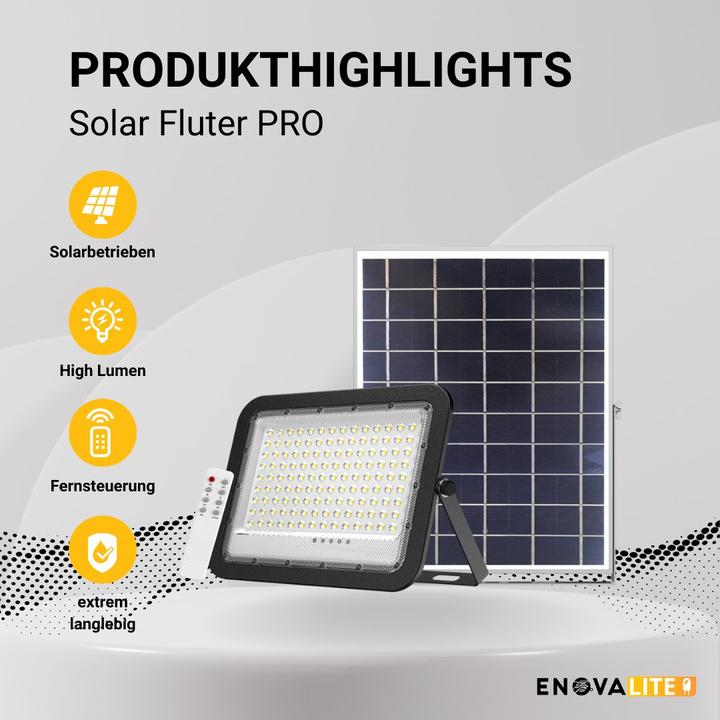Produktbild Enovalite Solar LED-Fluter (2600 lm, IP65)