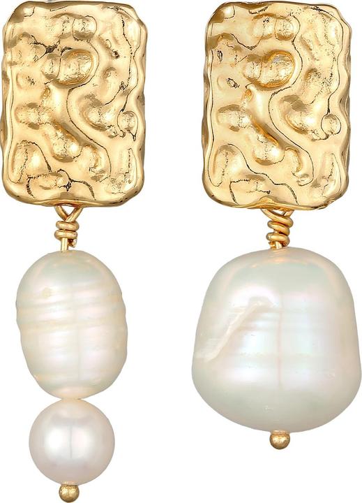 Elli Organic, Perle, Perlenohrhänger (925 Sterling Silber)
