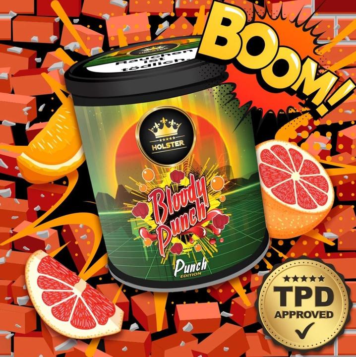 Produktbild Holster Shisha Tabak - Bloody Punch 200g (Grapefruit)