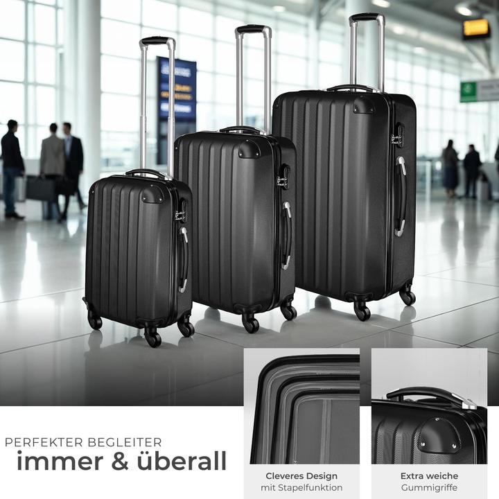 Actual product image tectake Hard case set (95 l, M (50 - 90l), L (90 - 115l))