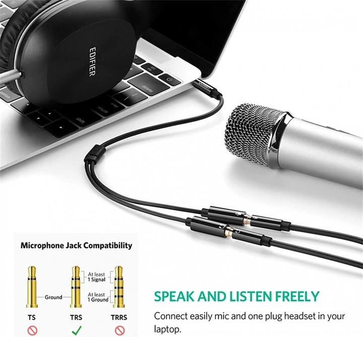 Image du produit Ugreen Séparateur de casque (0.15 m, Jack 3,5 mm (AUX))