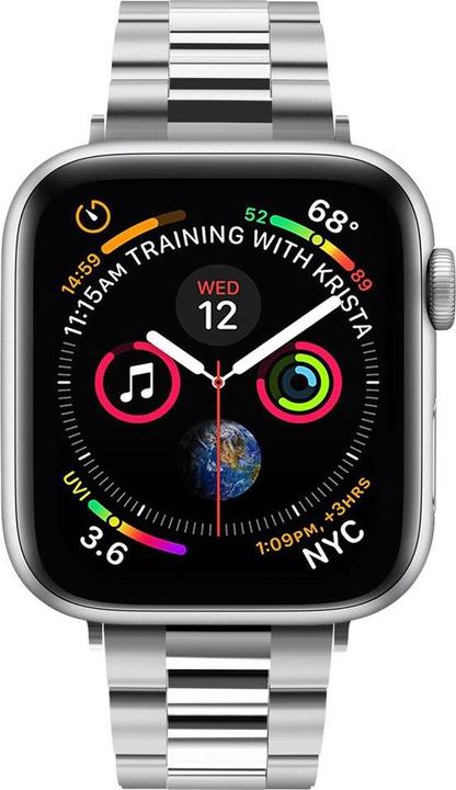 Immagine prodotto Spigen Modern Fit Band per Apple Watch Serie 38, 40, 41 mm - argento (38 mm, 40 mm, 41 mm, Acciaio inossidabile)