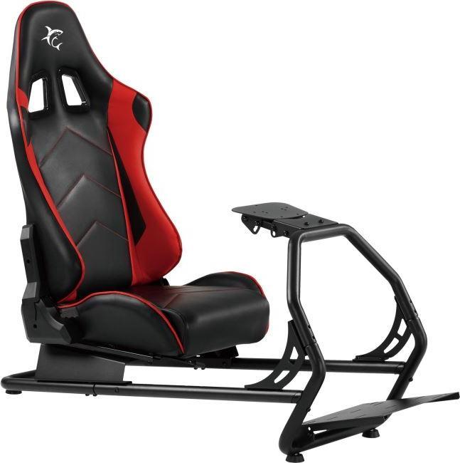 Productafbeelding White Shark Gaming stoel voor de King of Speed Racing simulatie cockpit