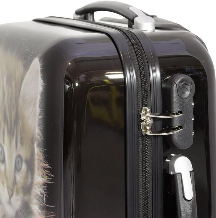 Actual product image Trendyshop365 Grosser Hartschalenkoffer mit Katzenmotiv (94L) (94 l, L (90 - 115l))